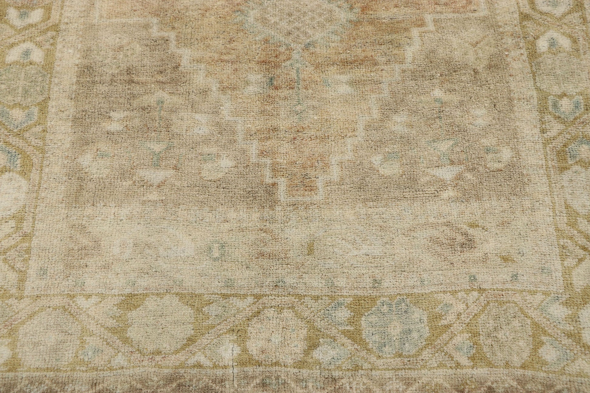 3 x 6 Vintage Turkish Oushak Rug 53210