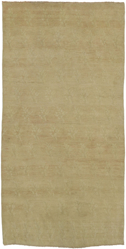 3 x 7 Vintage Turkish Oushak Rug 53211