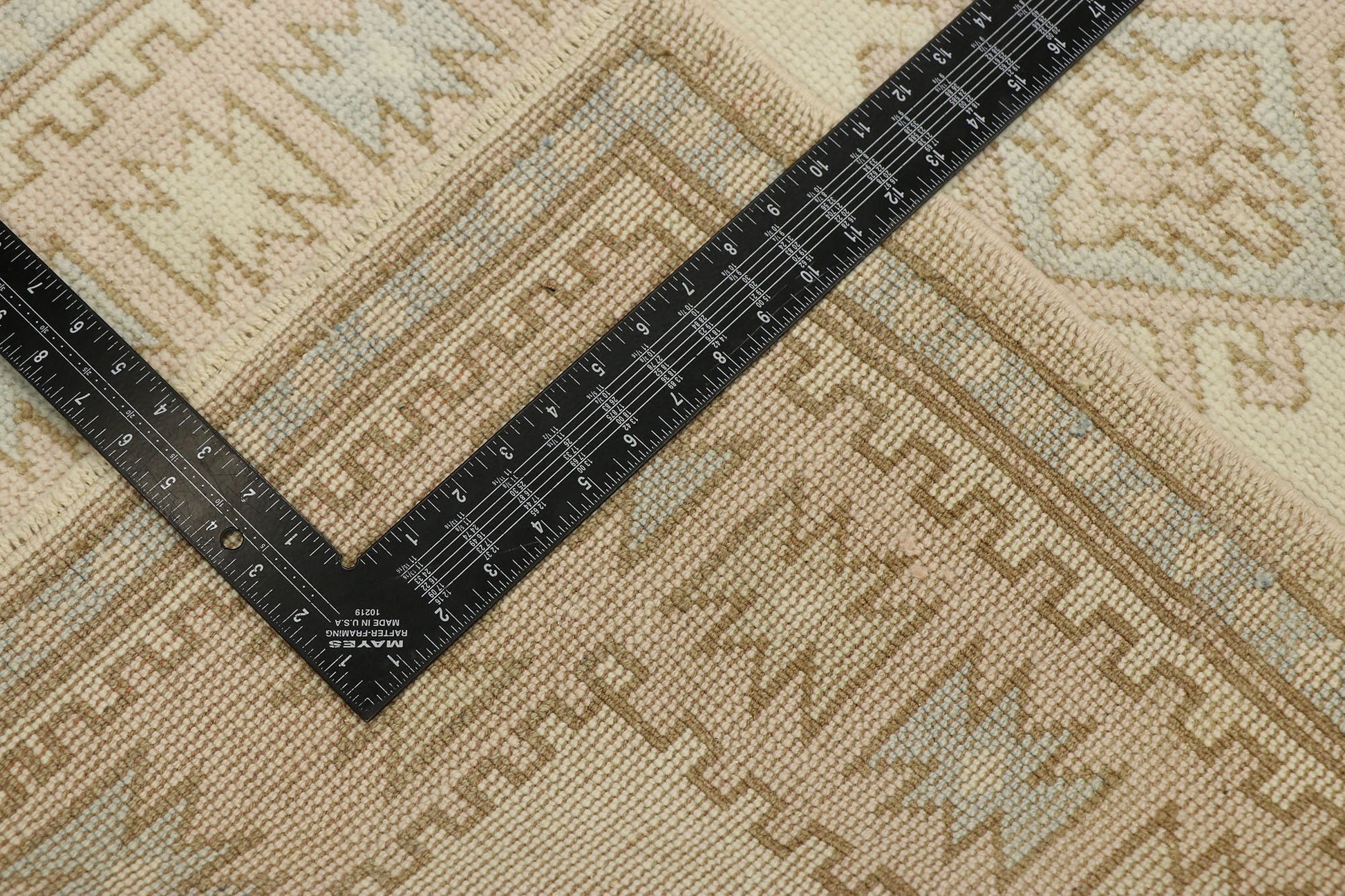 3 x 8 Vintage Turkish Oushak Runner 53212
