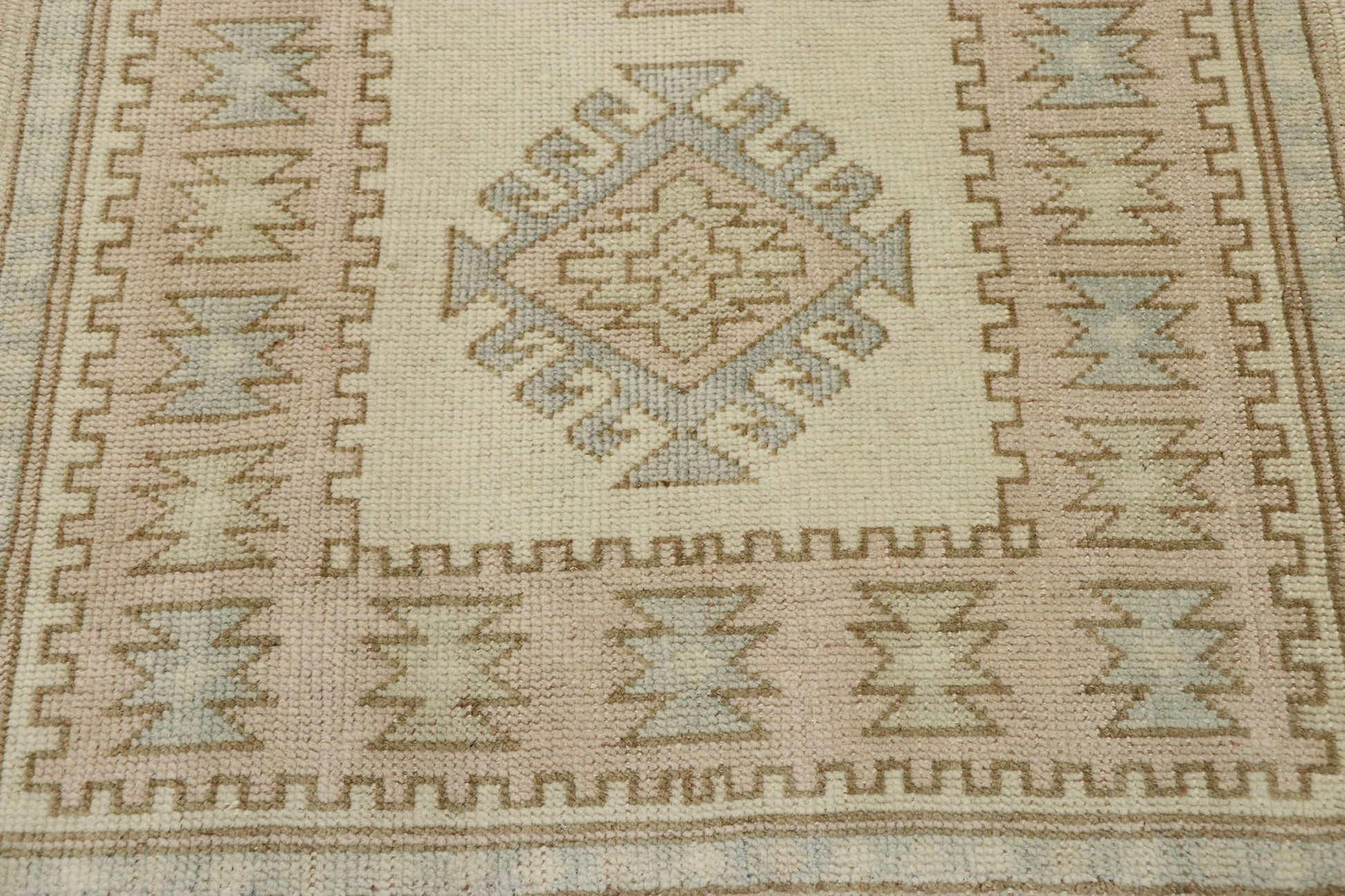 3 x 8 Vintage Turkish Oushak Runner 53212
