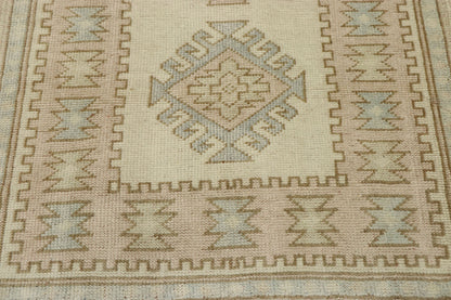 3 x 8 Vintage Turkish Oushak Runner 53212