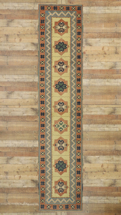 3 x 12 Vintage Turkish Oushak Runner 53214