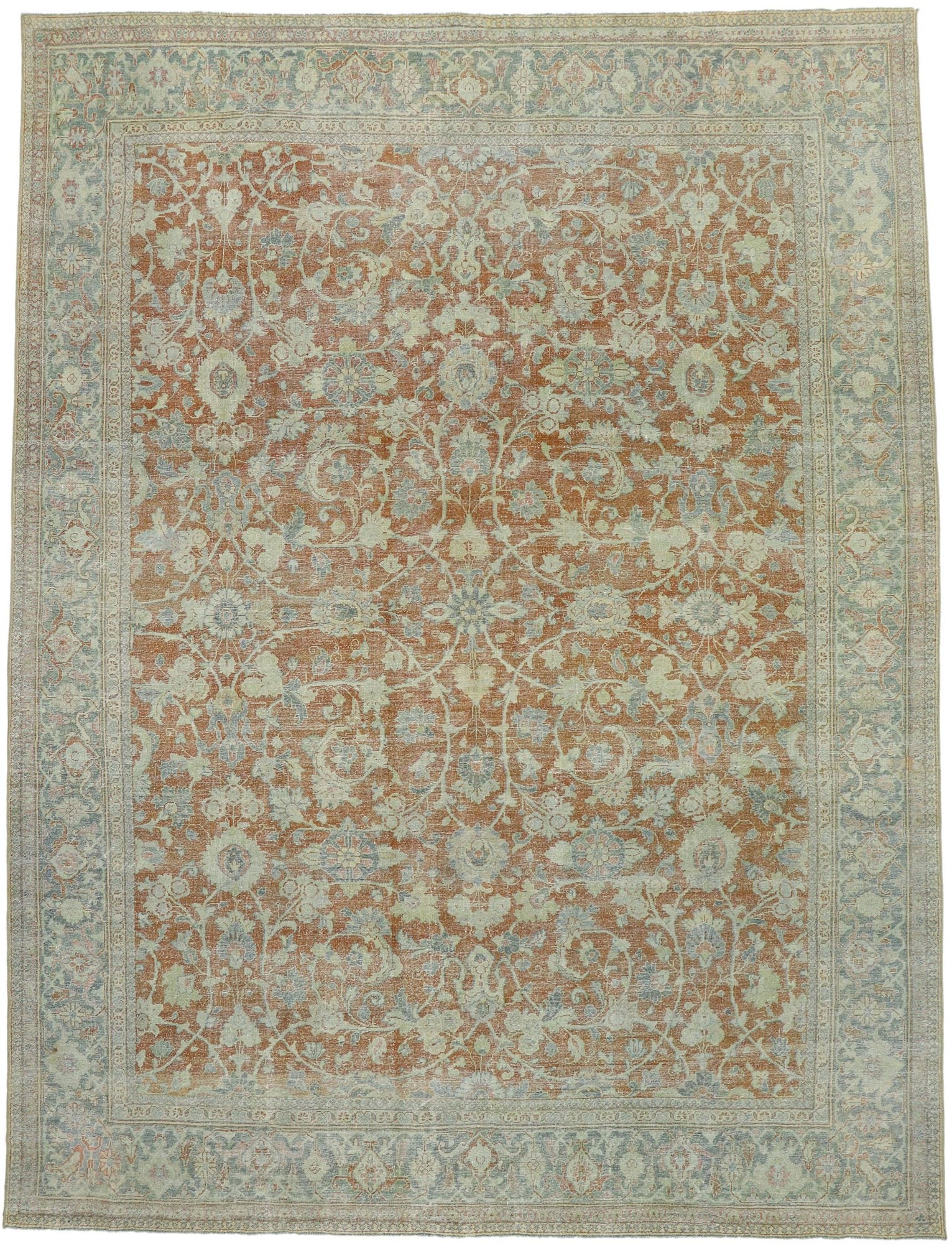 10 x 13 Antique Persian Mahal Rug 53217