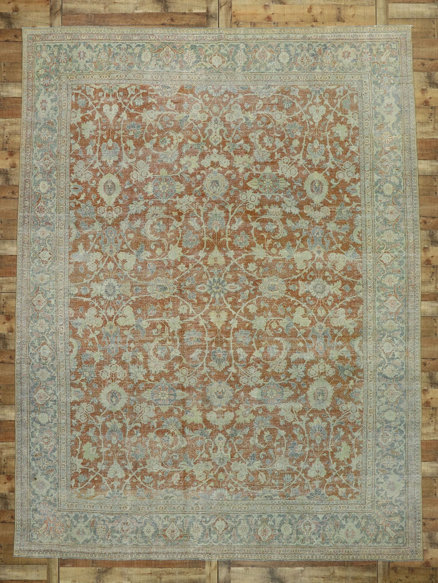 10 x 13 Antique Persian Mahal Rug 53217