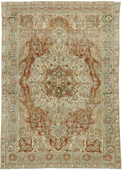 7 x 10 Antique Persian Bakhtiari Rug 53218