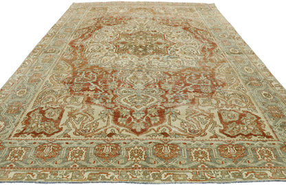 7 x 10 Antique Persian Bakhtiari Rug 53218