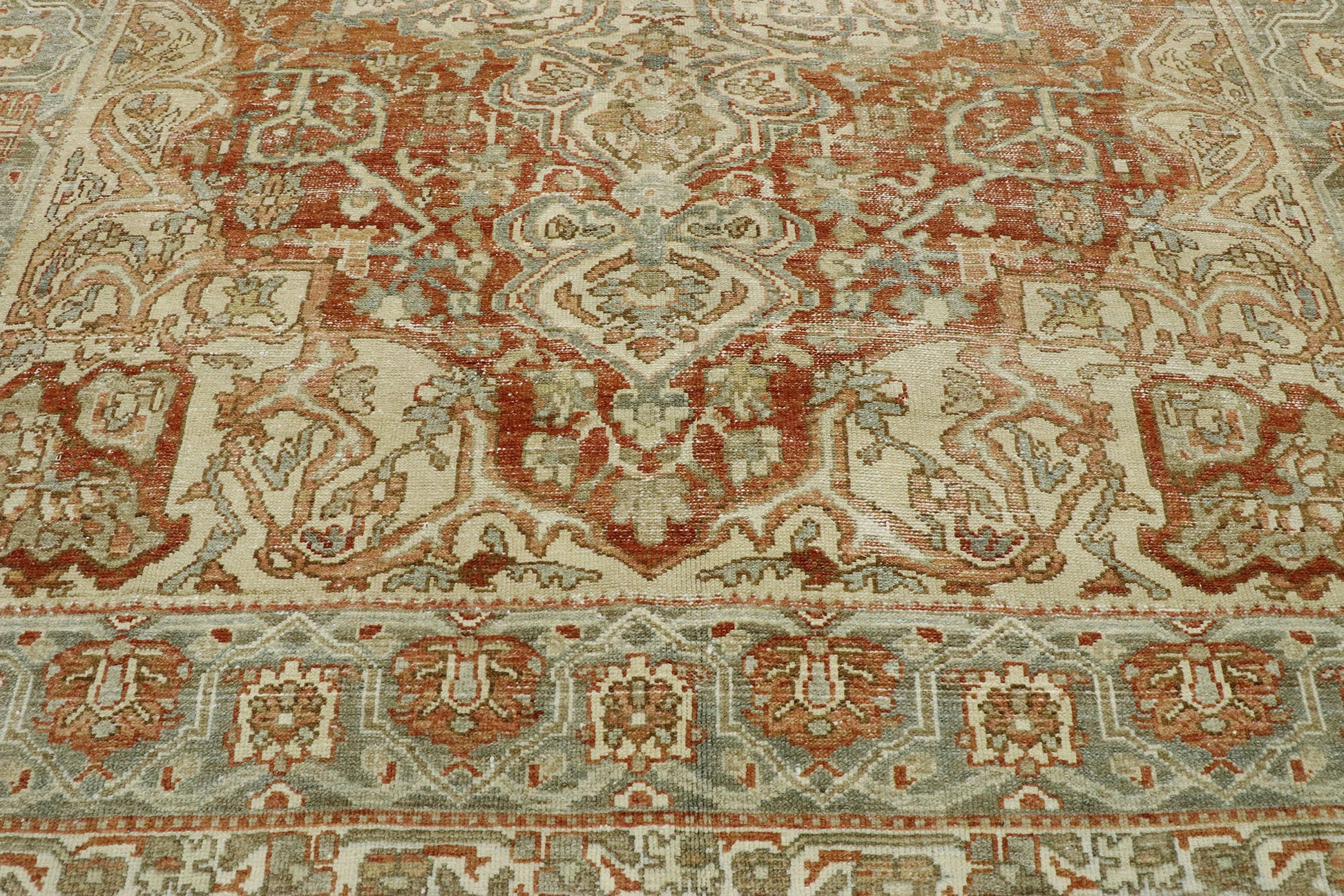 7 x 10 Antique Persian Bakhtiari Rug 53218