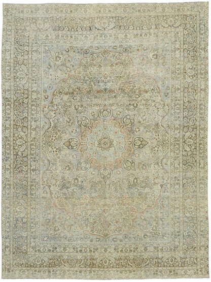 9 x 12 Antique Persian Mashhad Rug 53219