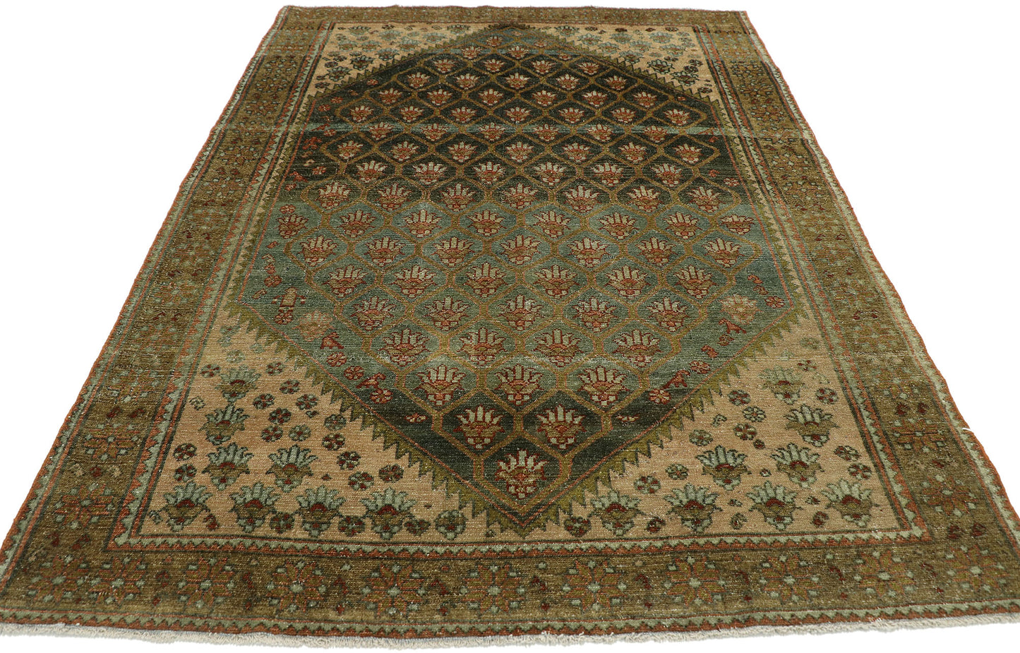 5 x 7 Antique Persian Malayer Rug 53220