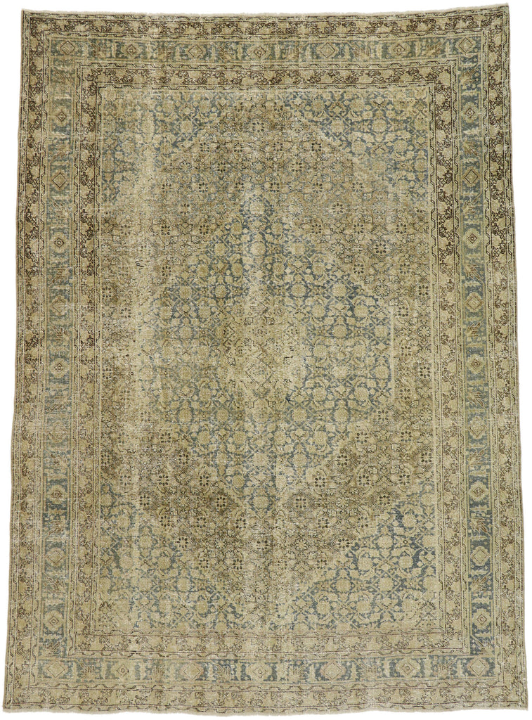 7 x 10 Antique Persian Tabriz Rug 53222