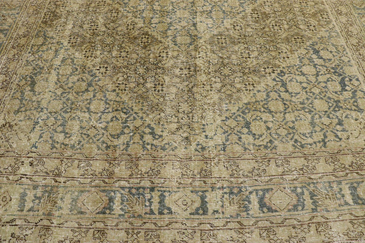 7 x 10 Antique Persian Tabriz Rug 53222