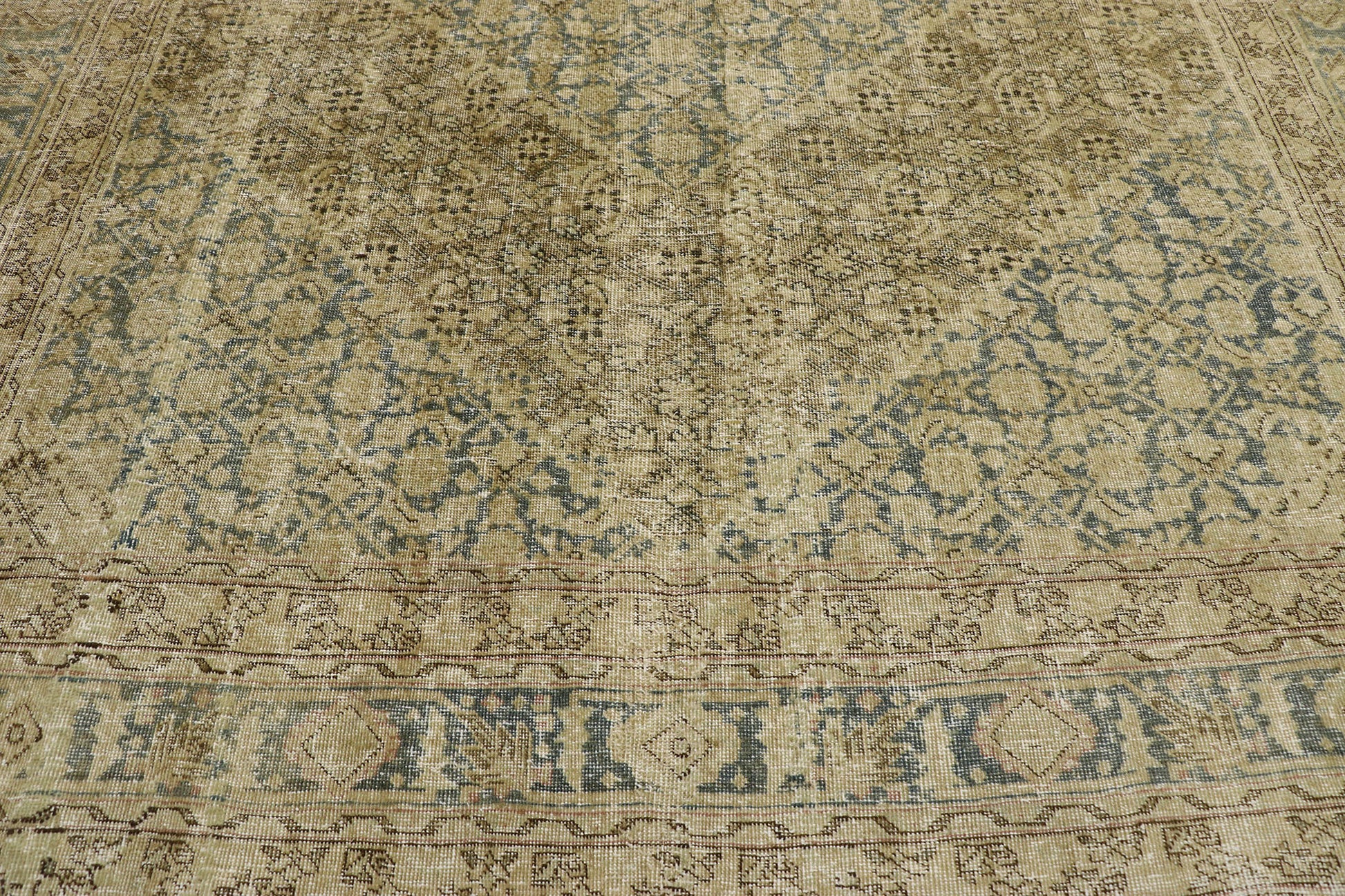 7 x 10 Antique Persian Tabriz Rug 53222