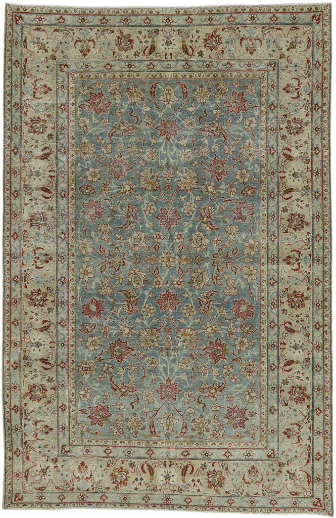 6 x 10 Antique Persian Tabriz Rug 53223
