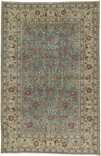 6 x 10 Antique Persian Tabriz Rug 53223