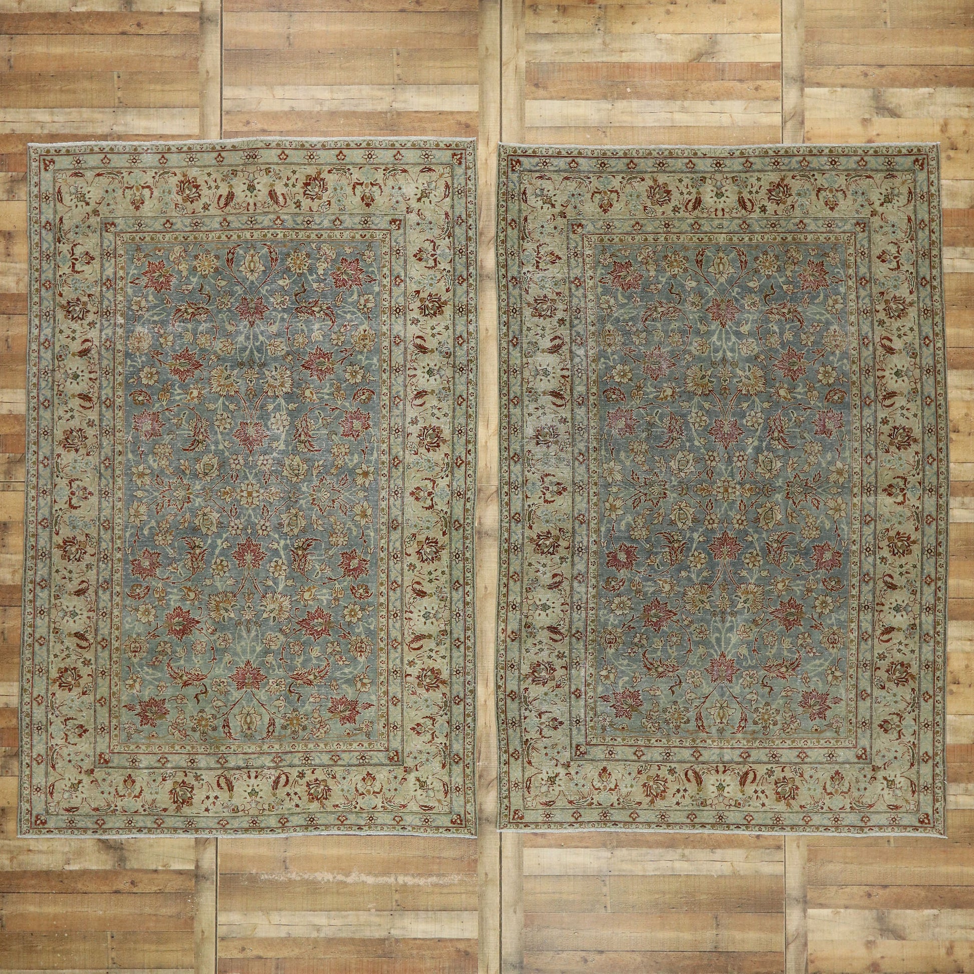 6 x 10 Antique Persian Tabriz Rug 53223