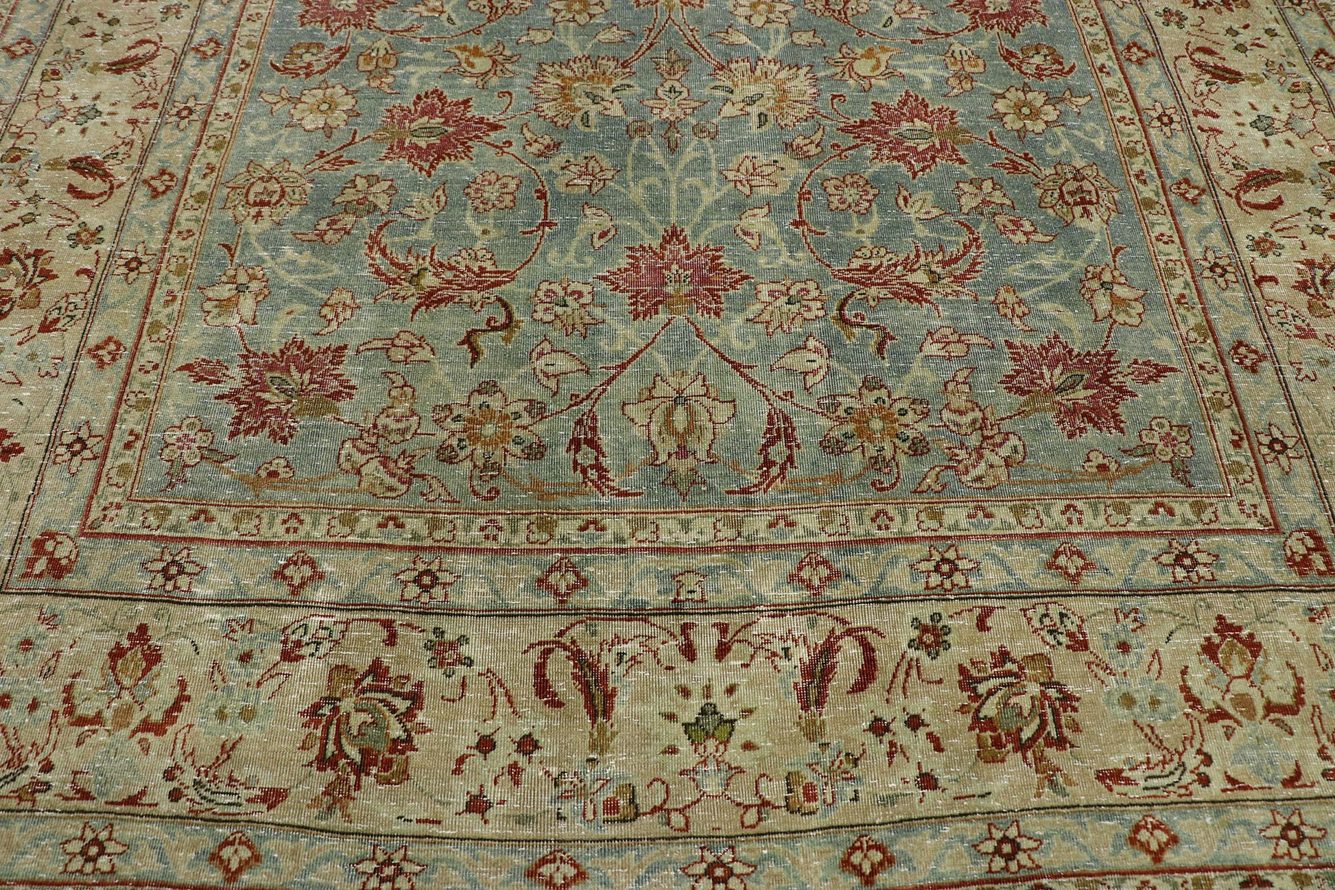 6 x 10 Antique Persian Tabriz Rug 53223