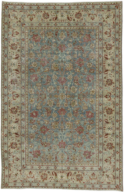 6 x 10 Antique Persian Tabriz Rug 53224