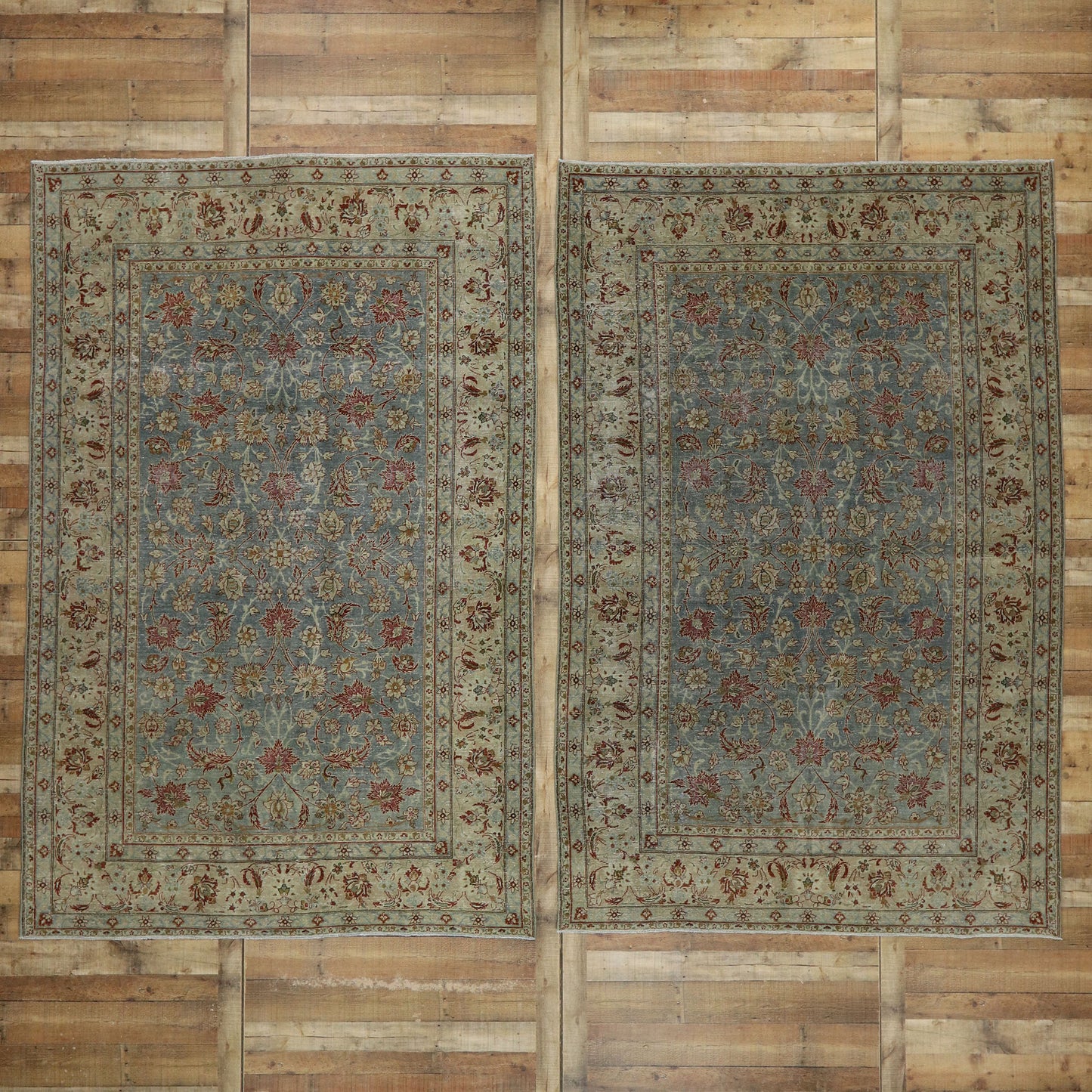6 x 10 Antique Persian Tabriz Rug 53224