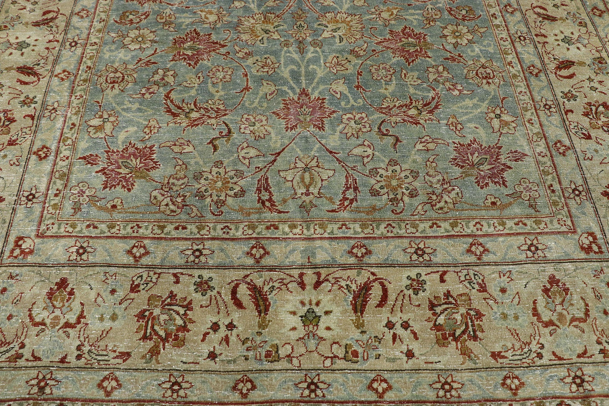 6 x 10 Antique Persian Tabriz Rug 53224