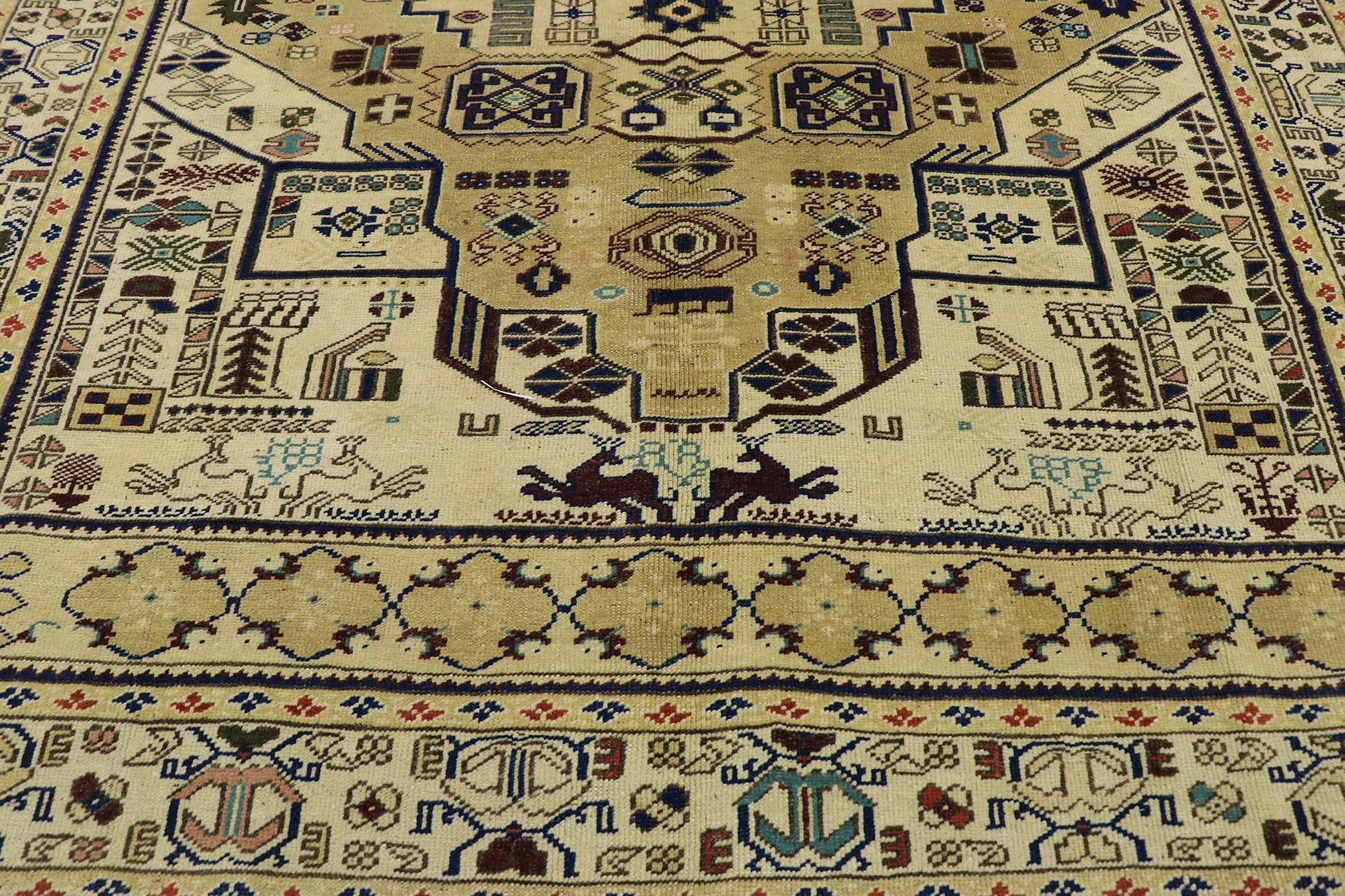 6 x 10 Vintage Turkish Oushak Rug 53225