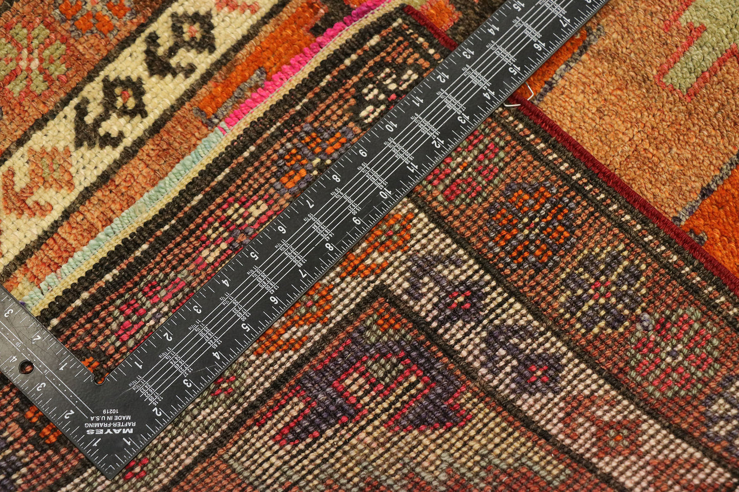 3 x 12 Vintage Turkish Oushak Runner 53226