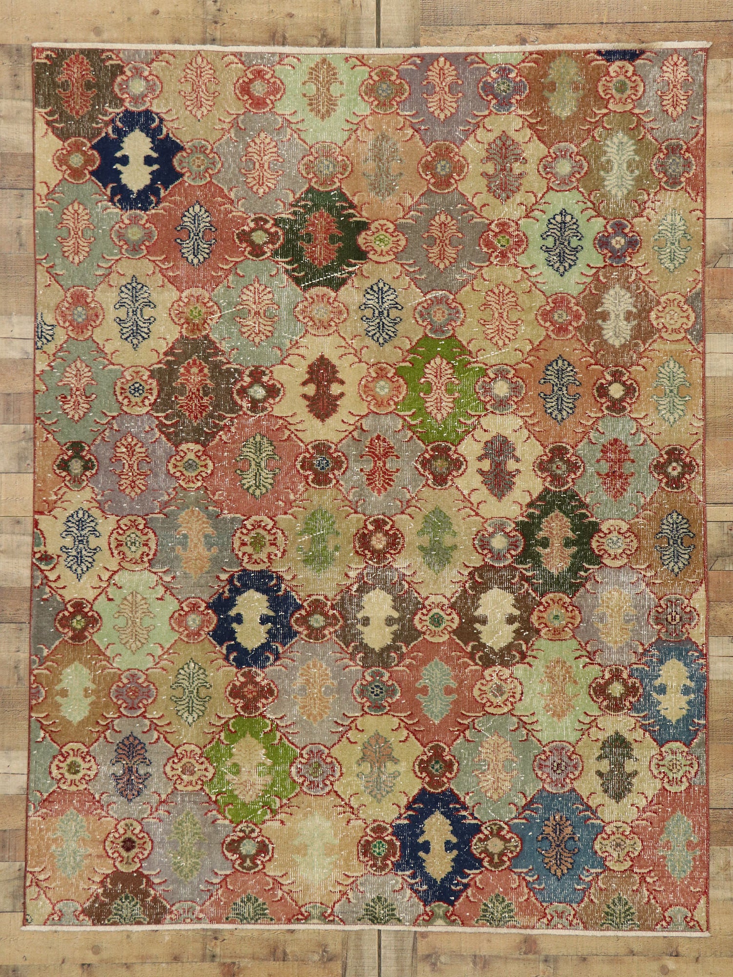 6 x 7 Zeki Muren Vintage Turkish Sivas Rug 53227