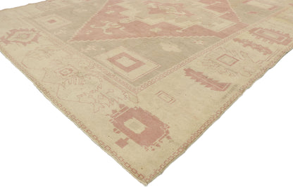 7 x 9 Vintage Turkish Oushak Rug 53229