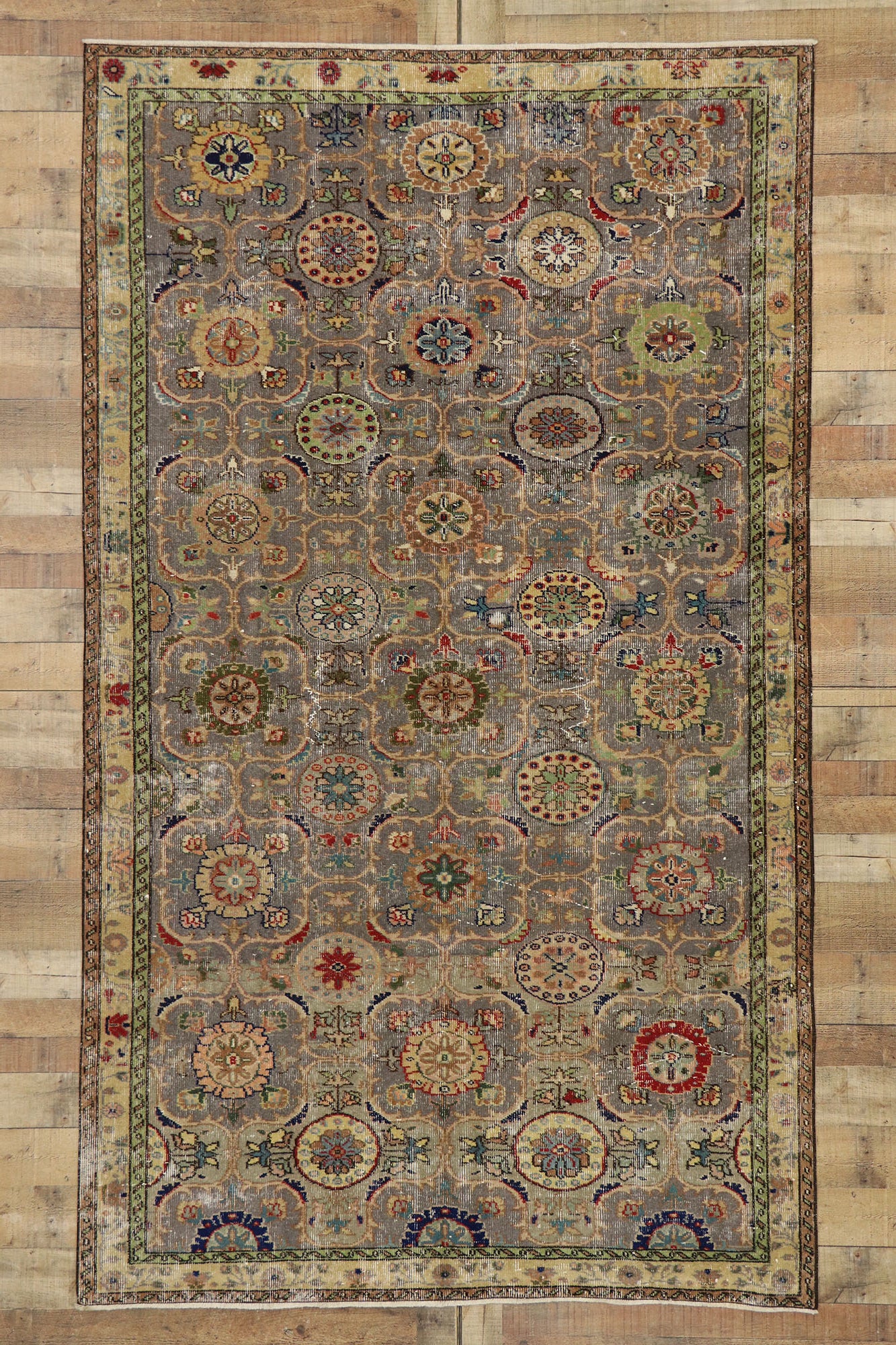 6 x 10 Vintage Turkish Sivas Rug 53230