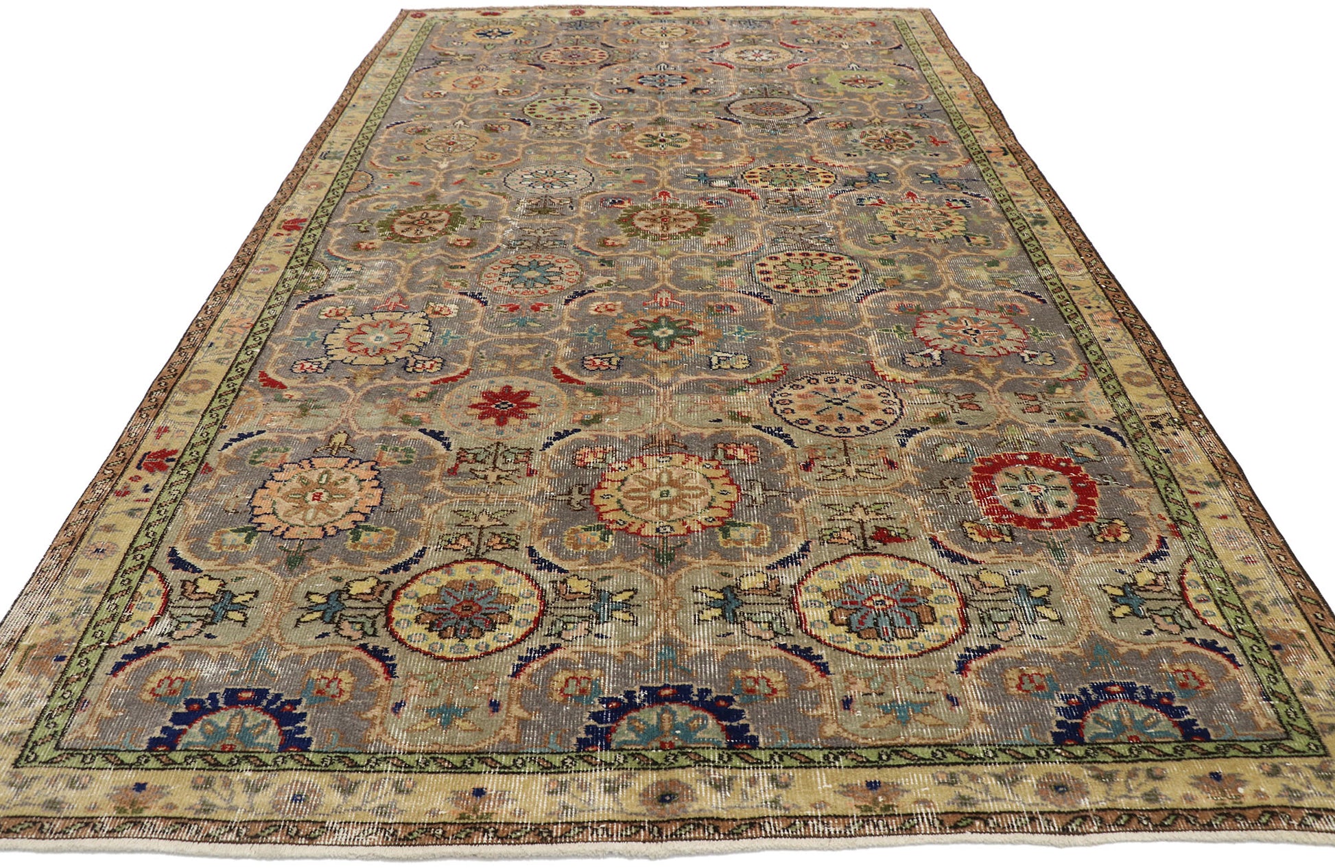 6 x 10 Vintage Turkish Sivas Rug 53230