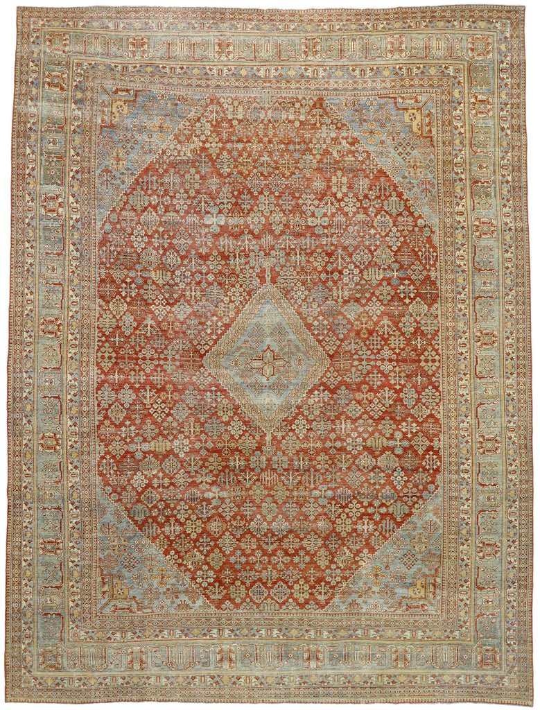 11 x 14 Antique Persian Joshegan Rug 53231