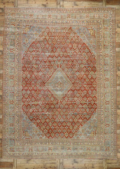 11 x 14 Antique Persian Joshegan Rug 53231