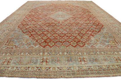 11 x 14 Antique Persian Joshegan Rug 53231