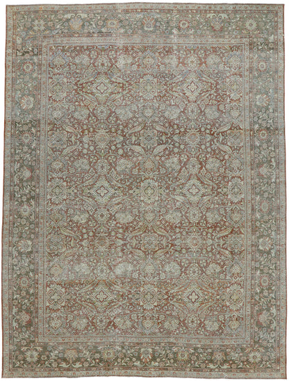 10 x 14 Antique Persian Mahal Rug 53232