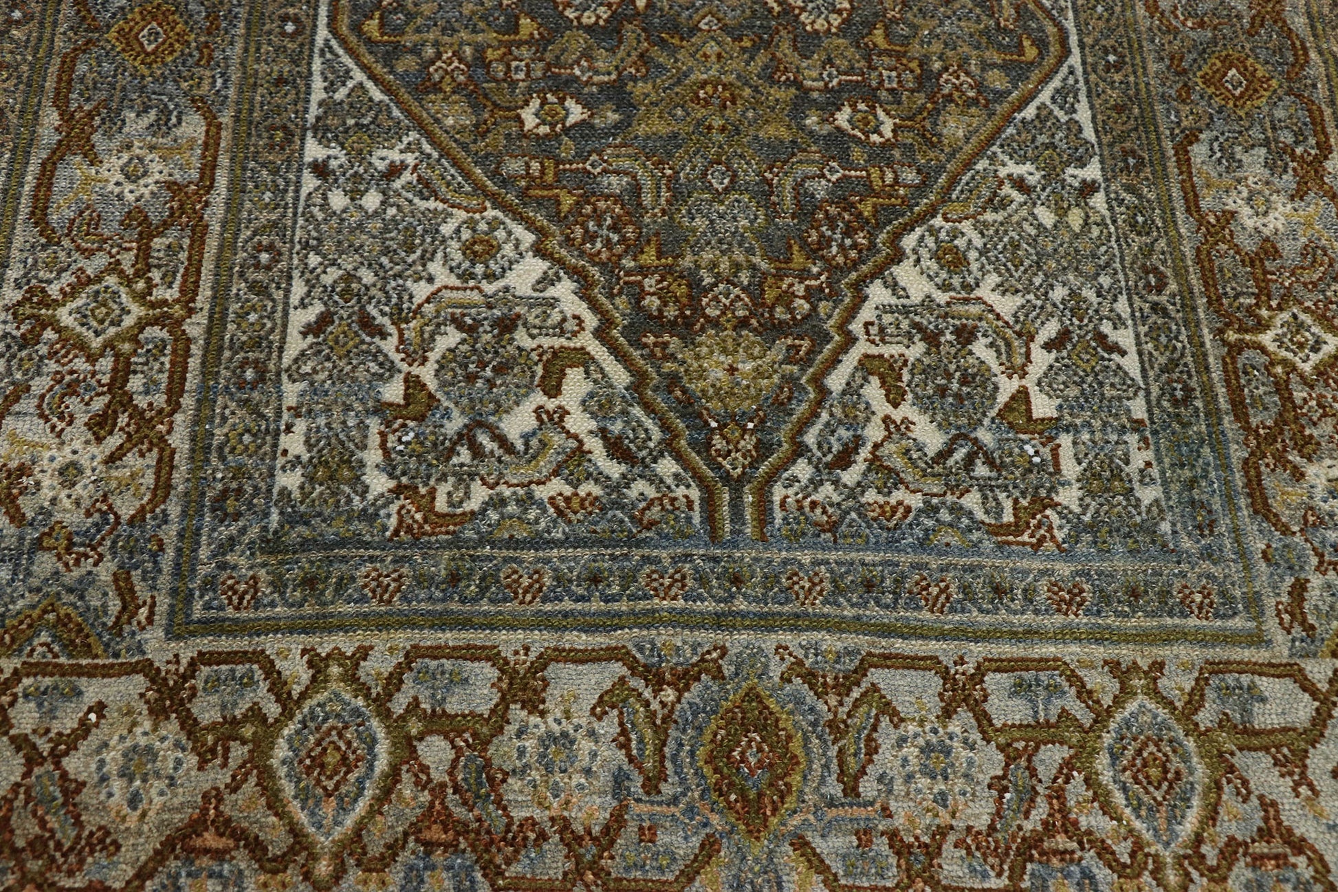 3 x 14 Antique Persian Bibikabad Runner 53236