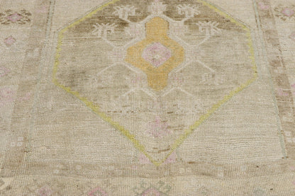 4 x 10 Vintage Turkish Oushak Runner 53241