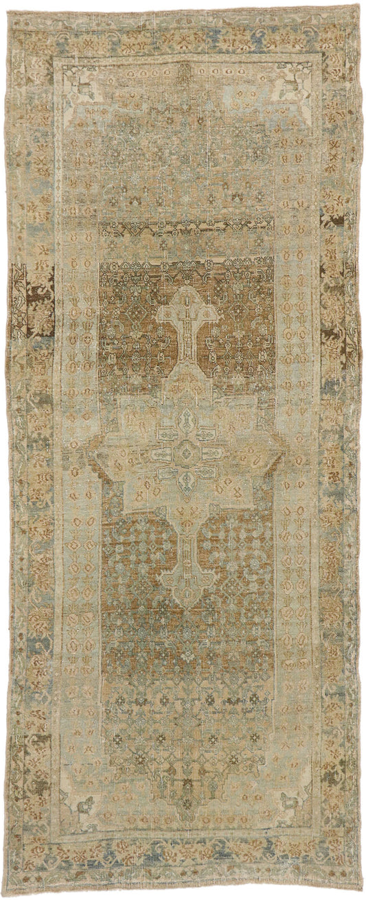 4 x 10 Antique Persian Bijar Runner 53242