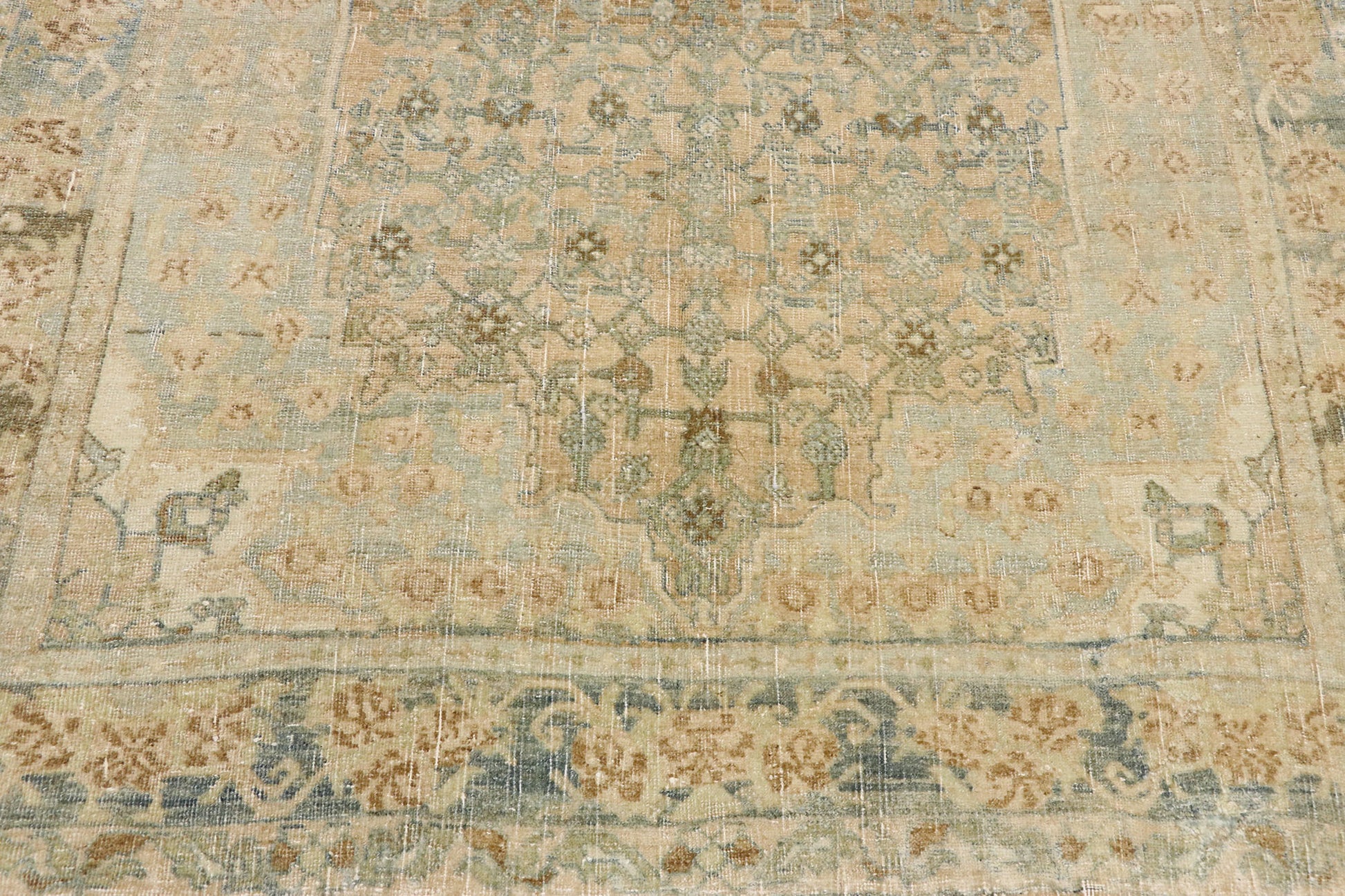 4 x 10 Antique Persian Bijar Runner 53242