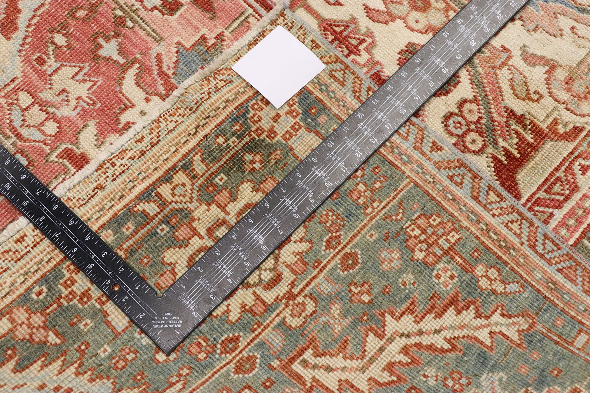 12 x 14 Antique Persian Heriz Rug 53245