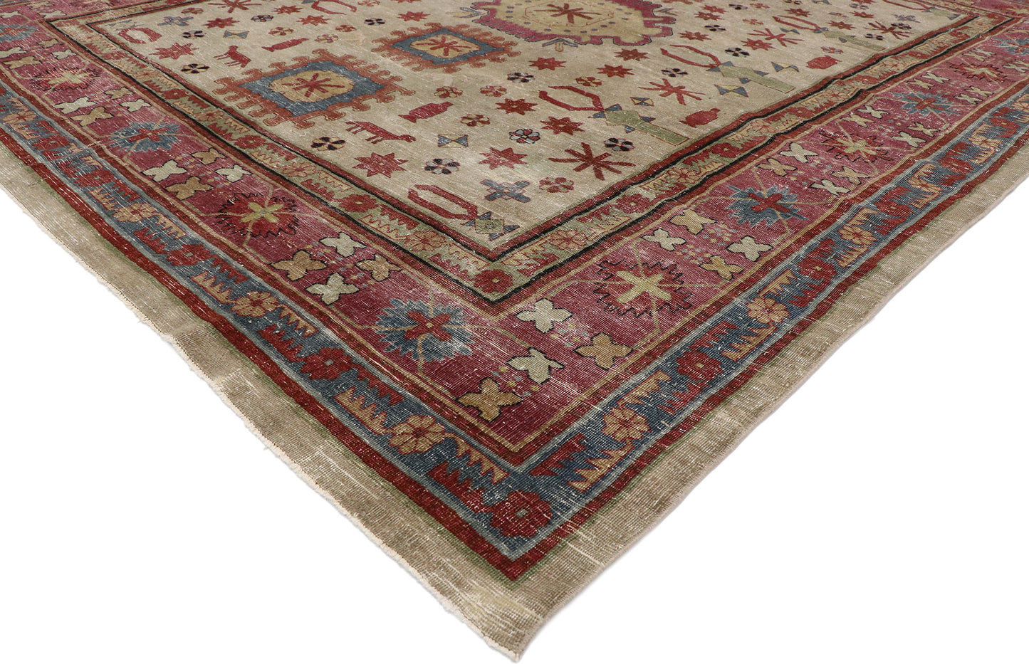 8 x 10 Vintage Persian Khotan Rug 53247