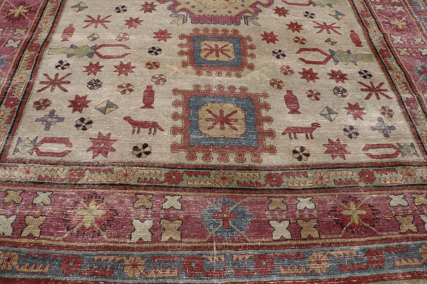 8 x 10 Vintage Persian Khotan Rug 53247