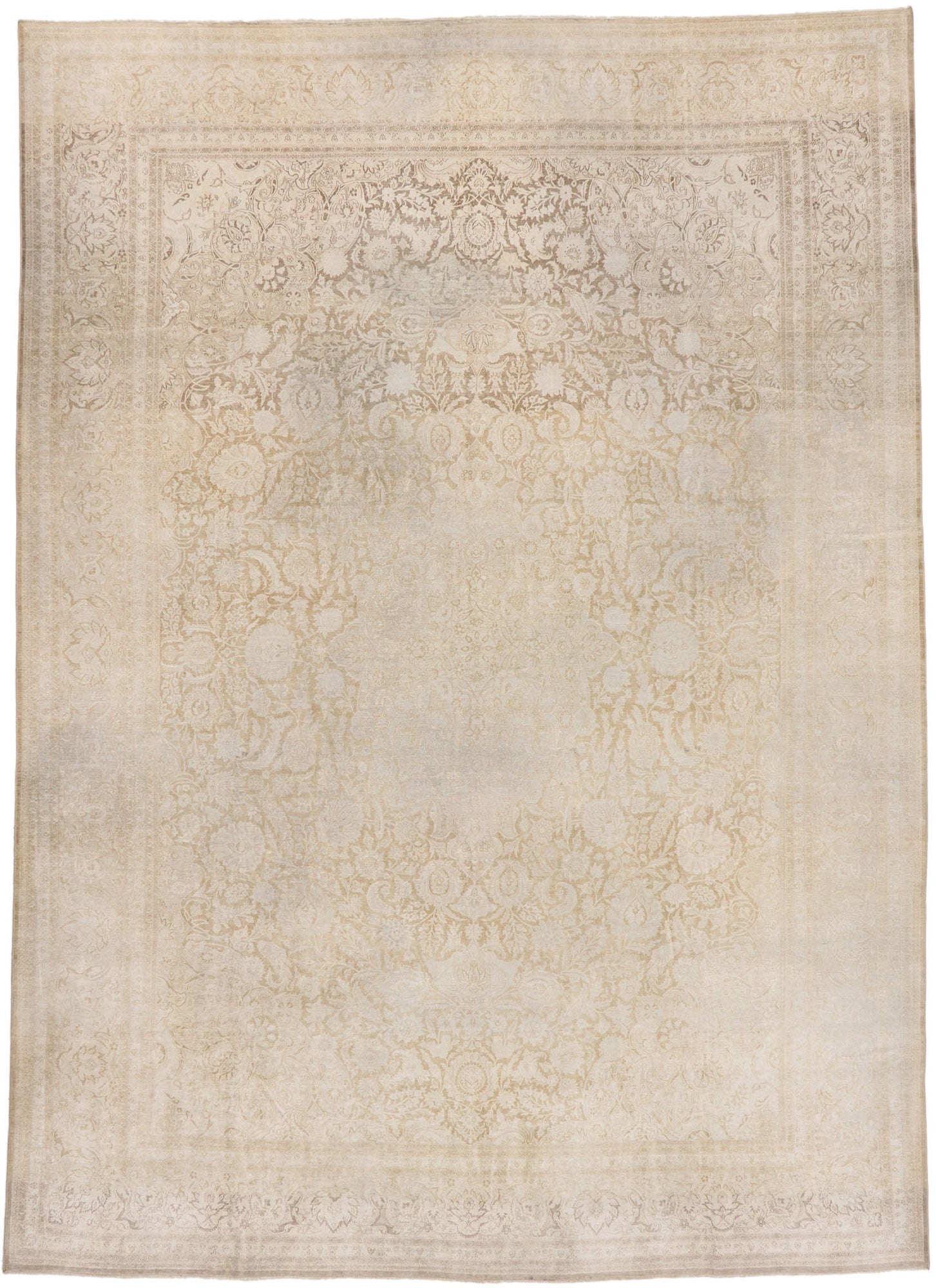 10 x 14 Vintage Turkish Oushak Rug 53249