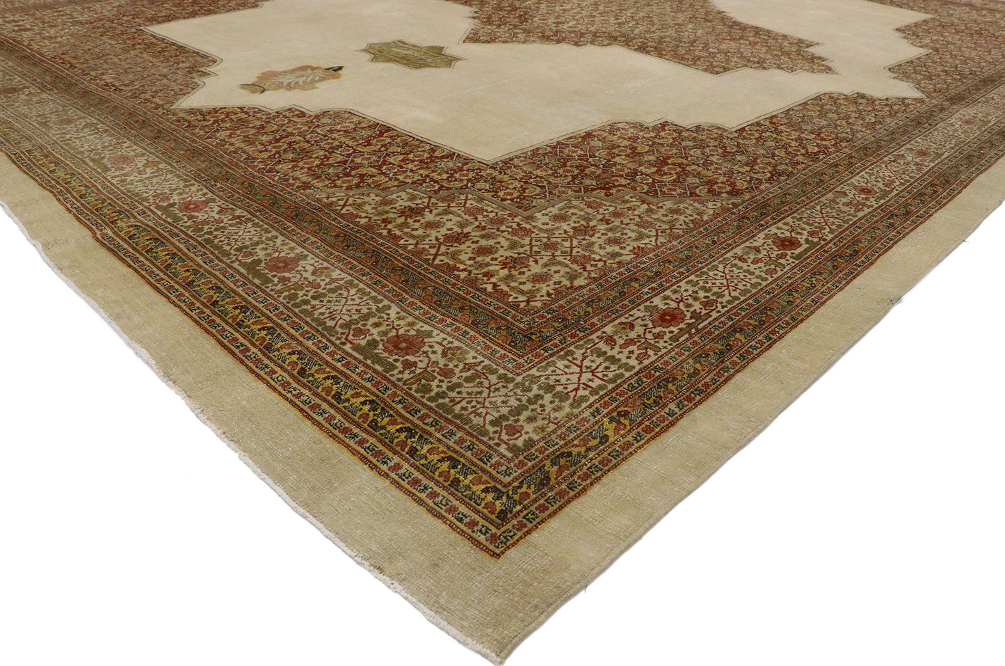 11 x 14 Antique Persian Tabriz Rug 53250