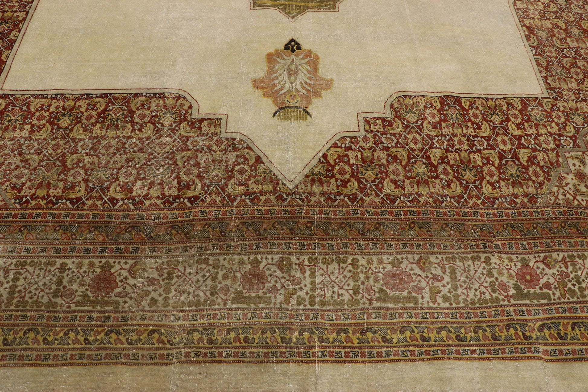 11 x 14 Antique Persian Tabriz Rug 53250