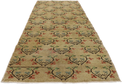 4 x 9 Vintage Turkish Sivas Rug 53252