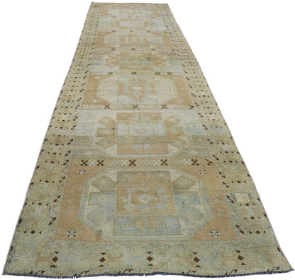 3 x 13 Antique Turkish Oushak Runner 53254