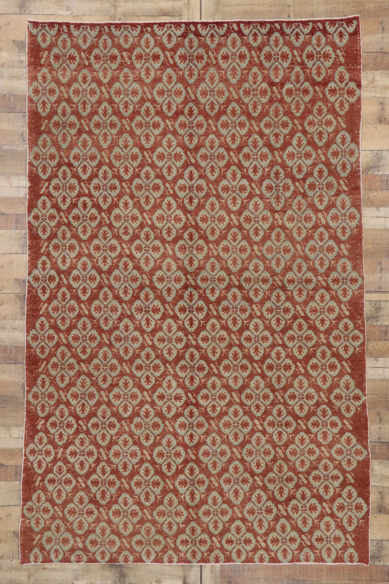 6 x 9 Vintage Turkish Sivas Rug 53255