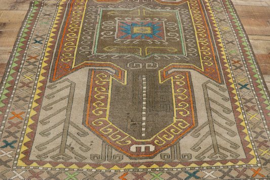 5 x 6 Vintage Turkish Kars Rug 53257
