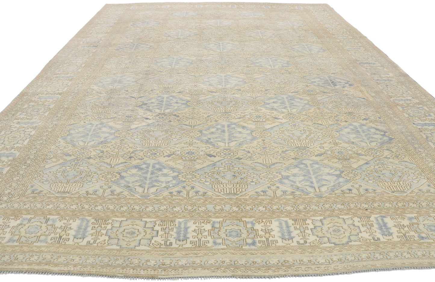9 x 12 Vintage Turkish Oushak Rug 53259