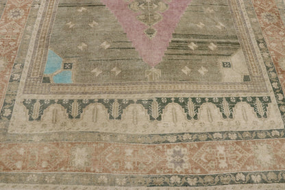 6 x 9 Vintage Turkish Oushak Rug 53260