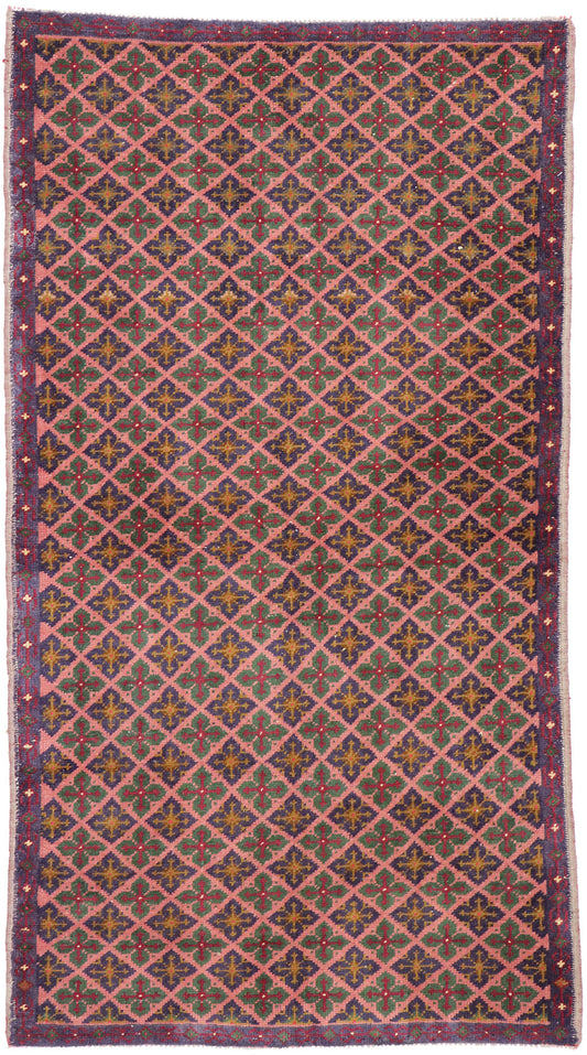 3 x 6 Vintage Turkish Sivas Rug 53262
